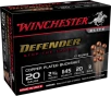 Winchester Defender Load 20 ga  2 75 in  20 Pellet 3 Buck 10 rd 