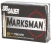 Sig Sauer E223M120 Marksman  223 Rem 77 gr Open Tip Match 20 Rounds