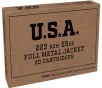 Winchester Lake City USA Rifle Ammunition  223 Rem  55 gr FMJ 3240 fps 20 ct  Brown Box 