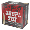 Fort Scott Munitions Pistol Ammo 38 Spl 80 gr  TUI 20 rd 