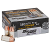 Sig Sauer Elite V-Crown Performance Pistol Ammo 380 ACP 95 gr  JHP 20 rd 