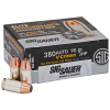 Sig Sauer Elite V-Crown Performance Pistol Ammo 380 ACP 95 gr  JHP 50 rd 