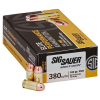 Sig Sauer Elite Ball Performance Pistol Ammo 380 ACP 100 gr  FMJ 50 rd 