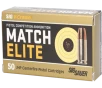 Sig Sauer Match Elite Competition 9mm Luger V-Crown Jacketed Hollow Point 147 Grain 50 Rounds
