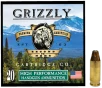 Grizzly Ammo GC380A2   380ACP 90gr Jacketed Hollow Point 20 Per Box 10 Case