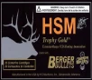 HSM 300WSM210VLD Trophy Gold Extended Range 300 WSM 210 gr Berger Hunting VLD Match 20 Rounds