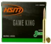 HSM Game King Rifle Ammunition 7mm Rem  Mag  Sierra Spitzer BT 160 gr  20 rd 