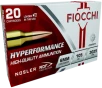 Fiocchi 6CMRD Hyperformance Match 6mmCreedmoor 105gr Nosler Reduced Drag Factor 20 Per Box 10 Case