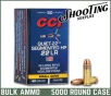 CCI Quiet-22 Rimfire Ammo 22 Long Rifle Segmented Hollow Point 40 Grain - CASE   5000 Rounds