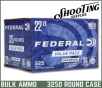 Federal Champion 22 LR Copper Plated Hollow Point 36 Grain - CASE   3250 Rounds