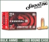 Federal American Eagle 22 Long Rifle Copper Plated Hollow Point 38 Grain - CASE   4000 Rounds