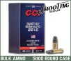 CCI Semi-Auto Quiet 22 Long Rifle Lead Round Nose 45 Grain - CASE   5000 Rounds