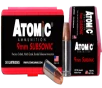 Atomic Ammunition 00438 Pistol Subsonic 9mmLuger 147gr Bonded Match Hollow Point 50 Rounds