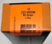 HSM Varmint Rifle Ammunition 223 WSSM V-Max 55 gr  20 rd 