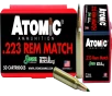 Atomic Ammunition 00452 Rifle Match 223Rem 77gr Tipped MatchKing 50 Rounds