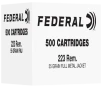 Federal  FC Series   223 Remington  Full Metal Jacket  55 Grain  500 Rounds