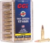 Cci Green Lead Free 17hmr 16gr - Tnt-hp 2500fps 50rd 40bx cs