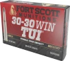 Fort Scott 30-30 Win 130gr Tui - Solid Copper 20rd 10bx cs