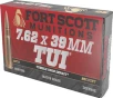 Fort Scott 7 62x39 117gr Tui - Solid Copper 20rd 10bx cs