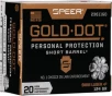 Speer Gold Dot Short Bbl 9mm - Luger  p 124gr Gdhp 20rd 10b c