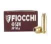 FIOCCHI AMO 40 S W 165GR JHP 50-RD   20 BOXES PER CASE  