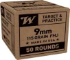 WINCHESTER SG9W50 9MM FMJ 50RD