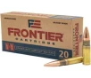 Frontier Cartridge FR400 Rifle  300 Blackout 125 gr Full Metal Jacket  FMJ  20 Bx  10 Cs
