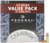 Federal 745 Champion Training 22 LR 36 gr Copper Plated Hollow Point  CPHP  525 Bx  10 Cs