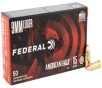 Federal AE9DP American Eagle Handgun 9mmLuger 115gr Full Metal Jacket 50 Per Box 20 Case