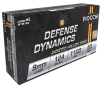 Fiocchi 9APBHP Defense Dynamics 9mmLuger 124gr Jacketed Hollow Point 50 Per Box 20 Case  Worn