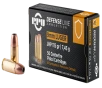 PPU PPD91 Defense 9mmLuger 115gr Jacketed Hollow Point 50 Per Box 20 Case
