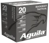 Aguila 1C2002BA Buckshot High Velocity 20Gauge 2 75  1oz 2Buck Shot 25 Per Box 10 Case