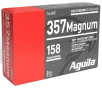 Aguila 1E572823 Target   Range Handgun 357Mag 158gr Semi Jacketed Soft Point 50 Per Box 20 Case