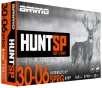 Ammo Inc 3006165SPA20 Hunt 30-06Springfield 165gr Soft Point 20 Per Box 10 Case