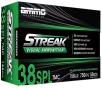 Ammo Inc 38158TMCSTRKGRN50 Streak Visual  GREEN  38Special 158gr Total Metal Case 50 Per Box 20 Case
