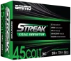 Ammo Inc 45C250TMCSTRKGRN50 Streak Visual  GREEN  45Colt 250gr Total Metal Case 50 Per Box 20 Case