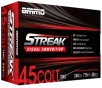 Ammo Inc 45C250TMCSTRKRED50 Streak Visual  RED  45Colt 250gr Total Metal Case 50 Per Box 20 Case