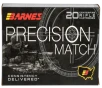 Barnes Bullets 30728 Precision Match 338Lapua Mag 300gr Open Tip Match Boat Tail 20 Per Box 10 Case