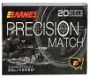 Barnes Bullets 30740 Precision Match 300Win Mag 220gr Open Tip Match Boat Tail 20 Per Box 10 Case