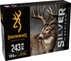 Browning Ammo B192602431 Silver 243Win 100gr Plated Soft Point 20 Per Box 10 Case