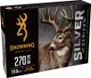 Browning Ammo B192602701 Silver 270Win 150gr Plated Soft Point 20 Per Box 10 Case