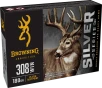 Browning Ammo B192603081 Silver 308Win 180gr Plated Soft Point 20 Per Box 10 Case