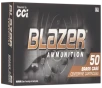CCI 5239 Blazer Handgun 9mm 115gr Jacketed Hollow Point 50 Per Box 10 Case