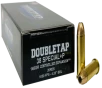 DoubleTap Ammunition 38SP148CE 38Special 148gr Controlled Expansion JHP 20 Per Box 50 Case
