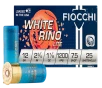Fiocchi 12WRNL75 Exacta Target White Rino Lite 12Gauge 2 75  1 1 8oz 7 5Shot 25 Per Box 10 Case