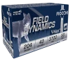Fiocchi 204HVB Field Dynamics 204Ruger 40gr Hornady V Max 50 Per Box 20 Case