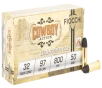 Fiocchi 32SWLL Cowboy Action 32S WLong 97gr Lead Flat Point 50 Per Box 20 Case