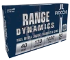 Fiocchi 40SWA Range Dynamics 40S W 170gr Full Metal Jacket Truncated Cone 50 Per Box 20 Case