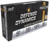 Fiocchi 40SWE Defense Dynamics 40S W 180gr Jacketed Hollow Point 50 Per Box 20 Case