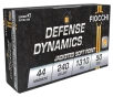 Fiocchi 44A500 Defense Dynamics 44RemMag 240gr Jacketed Soft Point 50 Per Box 10 Case